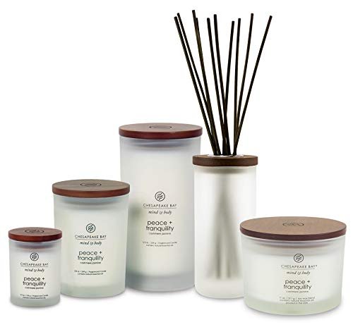 41OpiZJyncL._SL500_.jpg Chesapeake Bay Candle Peace + Tranquility: 3-Wick Cashmere Jasmine Scented Candle Jar for Coffee Tables. - Image 2