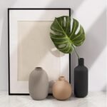 Set of 3 Smiletag Ceramic Modern Farmhouse Vases – Neutral Accent for Table, Shelf, and Living Room Décor. - Image 4
