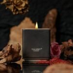 Shop Modern Rustic Ceramic Candle Jars: Non-Toxic Soy Candles with Dark Leather & Oud Scents for Home. - Image 2
