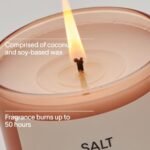 SALT & STONE Scented Candle: Hand-Poured, Aromatic Coconut & Soy Blend, 50-Hour Burn (Santal & Vetiver) - Image 4