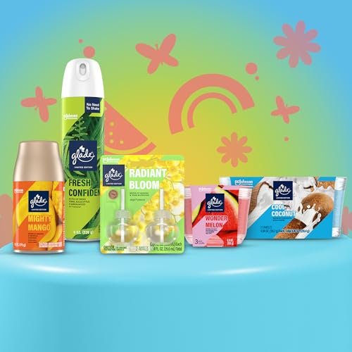 41TXhqU6kkL._SL500_.jpg Glade Wonder Melon Limited Edition Candles, 8.16 oz Total, with Essential Oils - 2 Pack. - Image 7