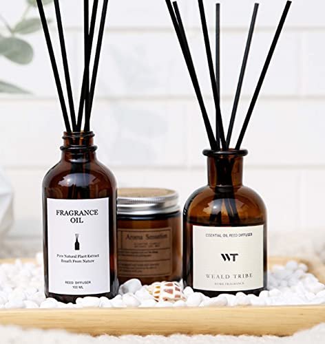 41WiFdohCyL._SL500_.jpg WEALD TRIBE Eucalyptus & Lavender Reed Diffuser Set - 4.0 fl oz Air Freshener for Home, Office & Gifts. - Image 6