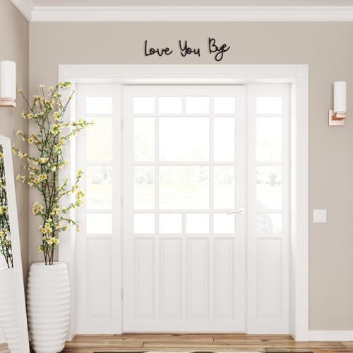 41XZyYp80JL._SL500_.jpg Dripykiaa Love You Bye Wood Sign - Boho Wall Decor for Family, Lovers, and Valentine’s Day Gifts - Image 7
