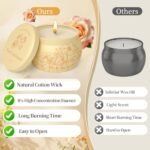 WarmEmbrace Scented Candles for Women - 4 Pack, 17.6oz Romantic Soy Candles, 120H Burn Time, Lavender, Vanilla, Rose & Sandalwood, Jasmine. - Image 5