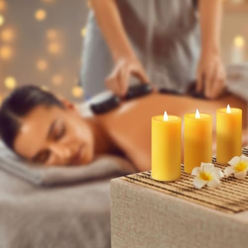 41Xz2BMxBEL._SL500_.jpg 6-Pack 100% Pure Beeswax Pillar Candles - 210-Hour Burn Time, Organic, Unscented, Dripless & Smokeless, Perfect for Home & Events, 2x4 in Size. - Image 7