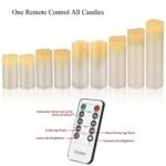 Vinkor Flameless Candles: Battery-Operated Real Wax LED Pillar Candles with Remote & 24-Hour Timer (Ivory, 4"-9") - Image 6