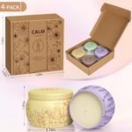 WarmEmbrace Scented Candles for Women - 4 Pack, 17.6oz Romantic Soy Candles, 120H Burn Time, Lavender, Vanilla, Rose & Sandalwood, Jasmine. - Image 2