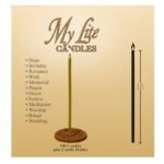 My Lite Candles: 100-Pack Meditation and Relaxation Church Candles with Holders - Image 2