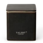 Shop Modern Rustic Ceramic Candle Jars: Non-Toxic Soy Candles with Dark Leather & Oud Scents for Home. - Image 8