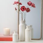 Sullivans White Ceramic Vase Set for Farmhouse Decor—Stylish Home Vases for Any Room (CM2333) - Image 8