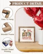 Putuo Decor Seasonal Framed Wall Art Set: Rustic Welcome Signs for Home, Kitchen, Office & Farmhouse. - Image 3