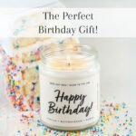 Wax & Wit Birthday Gifts for Women - Happy Birthday Candle, Vanilla & Buttercream, 9oz, 50 Hour Burn - Image 2