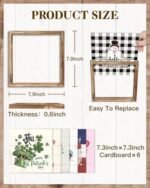 Putuo Decor Seasonal Framed Wall Art Set: Rustic Welcome Signs for Home, Kitchen, Office & Farmhouse. - Image 2