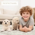 Shop Srugn 8x10 Washable Area Rugs: Ultra Soft Faux Wool, Non-Slip, Vintage Print for Living Rooms & Bedrooms. - Image 6