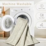 Shop Srugn 8x10 Washable Area Rugs: Ultra Soft Faux Wool, Non-Slip, Vintage Print for Living Rooms & Bedrooms. - Image 4