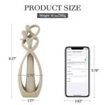 Trycooling Kissing Lovers Sculpture: Abstract Resin Statue for Modern Home & Office Decor - Image 2