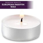 MontoPack Unscented Tea Light Candles – 100 Pack, 4-Hour Smokeless, Dripless Votives for Home, Weddings, and Events. - Image 2