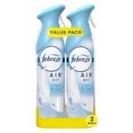 Febreze Air Mist Air Freshener Spray, Odor-Fighting Room Spray, Air Fresheners for Home and Bathroom and Kitchen, Aerosol Can, Linen & Sky Scent, 8.8oz, 2 Count