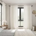 84-Inch Cream Linen Back Tab Curtains - 2-Panel Semi-Sheer Drapes for Modern Farmhouse Living Rooms, Natural Ivory Color. - Image 6