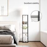 SUNMORY Modern Floor Lamp with Shelves, 3-Color Temperature Bulb, Ideal for Living Rooms & Bedrooms (Black) - Image 9
