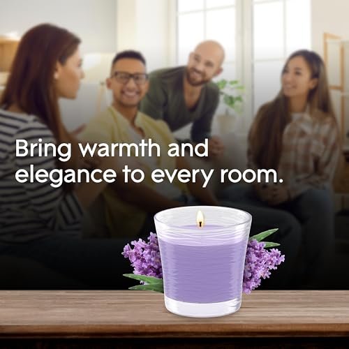 41qfh0QIDdL._SL500_.jpg Glade 1-Wick Scented Candle Jar, Tranquil Lavender & Aloe, 4.08 Oz, Infused with Essential Oils. - Image 8