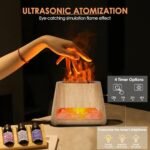 SALKING 2-in-1 Ultrasonic Essential Oil Diffuser & Himalayan Salt Lamp - 150ml, Auto Off, Cool Mist Humidifier - Image 4