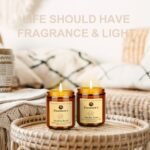 Fissiworx Vanilla Scented Candle Set (2 Pack) - Odor Eliminating, Stress Relief, 15oz, 110 Hours, Long-Lasting Soy Wax Gift for Women. - Image 7