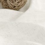 84-Inch Cream Linen Back Tab Curtains - 2-Panel Semi-Sheer Drapes for Modern Farmhouse Living Rooms, Natural Ivory Color. - Image 4