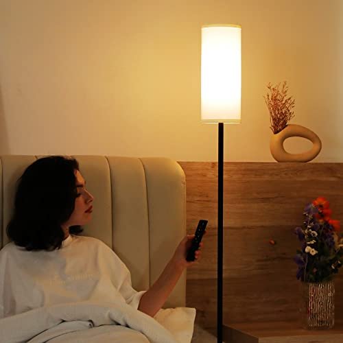 41xA3jfILL._SL500_.jpg Ambimall 64" Modern Floor Lamp with Remote, Dimmable Color Temperature & Brightness, 9W Bulb for Living Room, Bedroom, Office. - Image 3
