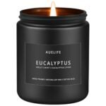 Eucalyptus Candle | Eucalyptus Scented Candles, Eucalyptu Leaf Fragrance for Indoor & Outdoor, Summer Candle Gifts, Natural Soy Candles for Home Scented - 7oz, 50 Hours Burn Time