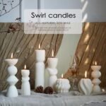 7-Piece Ribbed White Pillar Candles Set | Aesthetic Modern Home Decor | Handmade Soy Wax Gift - Image 5