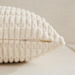 Fancy Homi 4-Pack 18x18 Inch Neutral Throw Pillow Covers for Rustic Farmhouse Boho Decor - Image 3