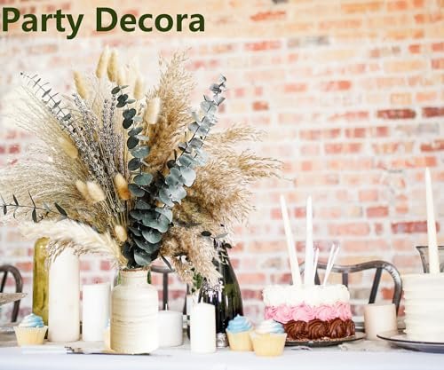 510dHnvDooL._SL500_.jpg Boho Green Pampas Grass Bouquet – Stunning Lavender & Eucalyptus Dried Flowers for Rustic Decor. - Image 5
