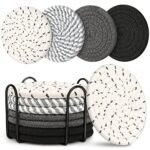 Coasters for Drinks, Coasters Set of 4 - Color, 8 Pack Coaster Set, Coffee Table Decor, Living Room Decor, Home Decor Living Room, Dining Table Centerpiece Decor, Room Decor for Men