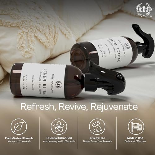 512BpbNgvsL._SL500_.jpg Muse Apothecary Linen Ritual - Soothing Aromatherapy Spray for Bedding and Fabrics - Lavender Bliss - Image 6