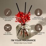 COCODOR White Jasmine Reed Diffuser Set 6.7oz - Home Fragrance with Sticks for Bathroom Decor - Image 2
