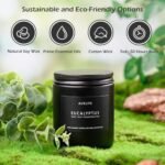Eucalyptus Candle | 7oz Natural Soy Scented Candles for Home & Outdoor | 50 Hours Burn Time - Image 4