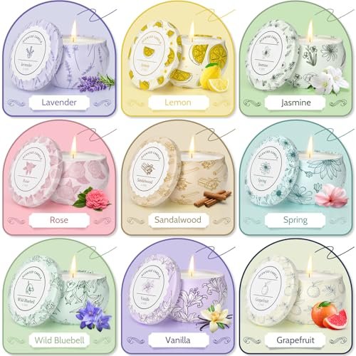 514TFQUbWEL._SL500_.jpg WarmEmbrace Scented Candle Set of 9 - Long-Lasting Gifts for Her, Perfect for Birthdays, Christmas, and Mother’s Day. - Image 3