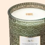 LA JOLIE MUSE Eucalyptus & Alpine Sage Scented Candles: Large 19oz Wood Wick, 90-hour Burn, Decorative Glass, Natural Soy Wax. - Image 6