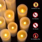 Vinkor Flameless Candles: Battery-Operated Real Wax LED Pillar Candles with Remote & 24-Hour Timer (Ivory, 4"-9") - Image 5