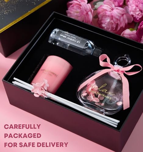 517Axb0-XTL._SL500_.jpg Gifts for Women: Birthday, Mother's Day, Valentine's, Christmas Stocking Stuffers & Rose Candle Set. - Image 6