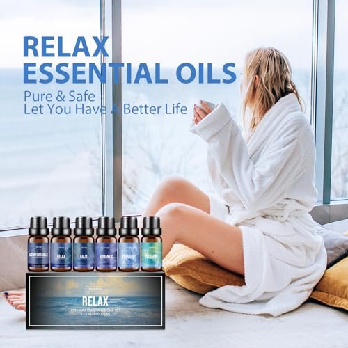 517FWEfHWpL._SL500_.jpg FUHITIM Fragrance Oil Relax Set: 6 x 10ML Essential Oils for Home Diffusers & Candle Making - Image 3