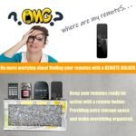 GOTHICO Mirrored Remote Holder: Wall-Mounted Diamond Bling Organizer for Remotes, Phones, Wallets (8.3"×2.5"×4") - Image 2