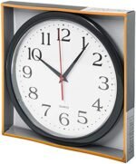 Bernhard Products 10-Inch Black Wall Clock: Silent, Non-Ticking Quartz Movement for Home, Office, Kitchen & Classroom. - Image 5