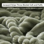 Geniospin 280GSM Soft Lightweight Throw Blanket – Fuzzy, Warm, and Breathable (Sage Green, 50"x60") - Image 4