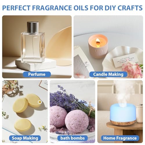51AFGu2MRL._SL500_.jpg FUHITIM Fragrance Oil Relax Set: 6 x 10ML Essential Oils for Home Diffusers & Candle Making - Image 5