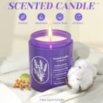 WarmEmbrace Lavender Candle, 7.6 oz Purple Jar, Natural Fragrance for Women, 40-Hour Burn – Perfect Gift! - Image 3