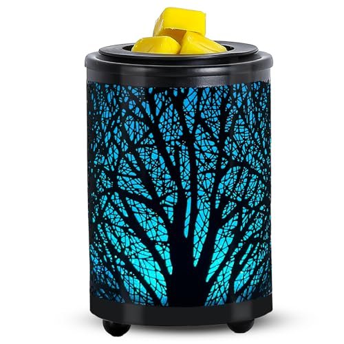 Leyoue Electric Wax Melt Warmer with PTC Heating & 7-Color Leyoue Electric Wax Melt Warmer PTC Heating Plate with 7 Colors LED Changing Light Wax Warmer Fragrance Warmer for Home Office Gifts & Decor(Black Forest)