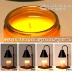 Dimmable Candle Warmer Lamp with Timer - Perfect Gift for Women & Moms, Cozy Home Decor! - Image 3