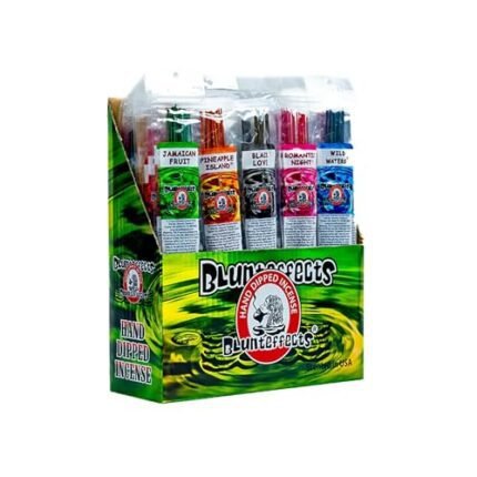 Blunteffects Hand-Dipped Incense Sticks - Premium 144-Pack Variety Set, 12 Different Scents, 11" Long, USA-Made Aromatherapy with Long Burn Time (12 Pack, 144 Total Sticks)